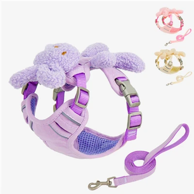 Cute Dog Harness And Leash Set