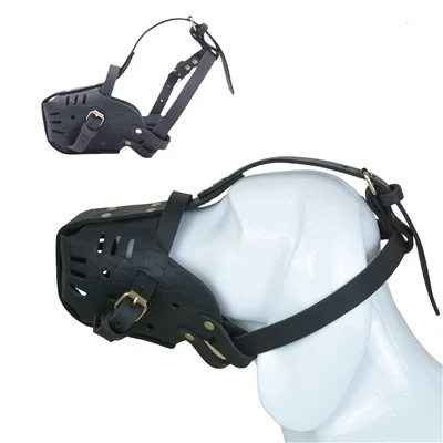 German Shepherd Leather Muzzle