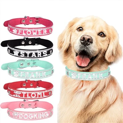 Personalized Bling Dog Collars