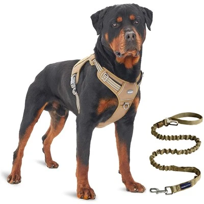 Tactical Design Harness with The Stretch Dog Leash